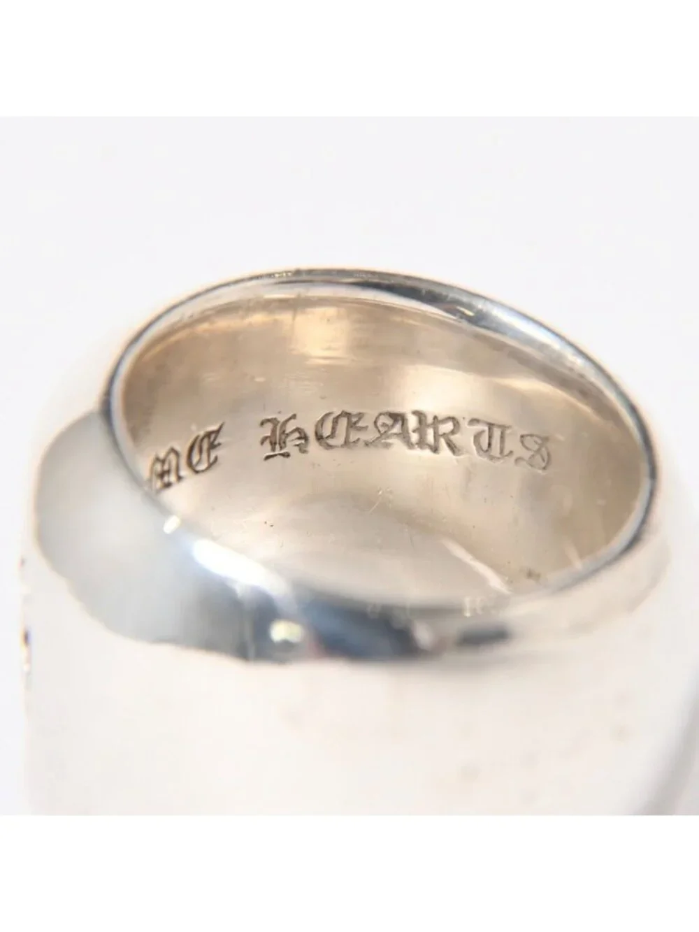Chrome Hearts Classic Oval Star Ring David Arabesque 925 Sterling Silver